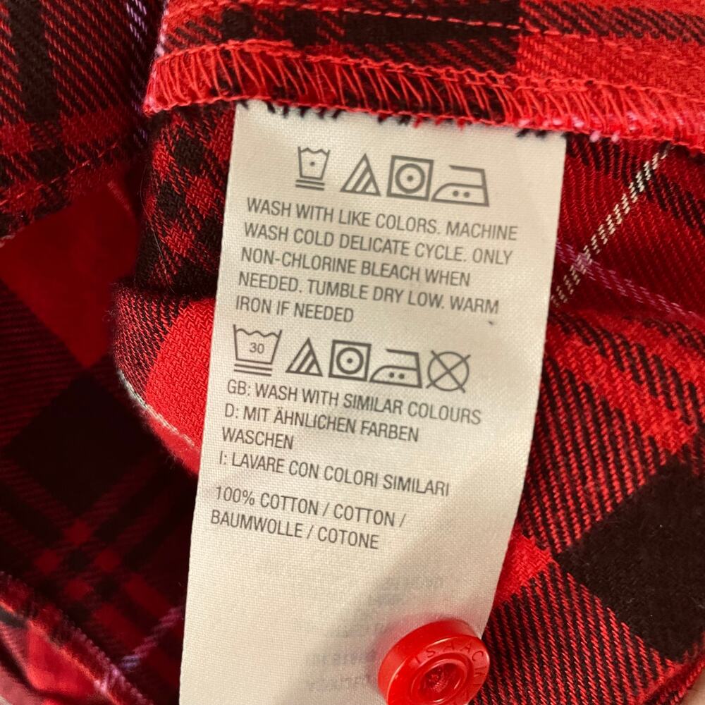 Isaac Mizrahi Size 1X Buffalo check buttondown shirt - Picture 5 of 8